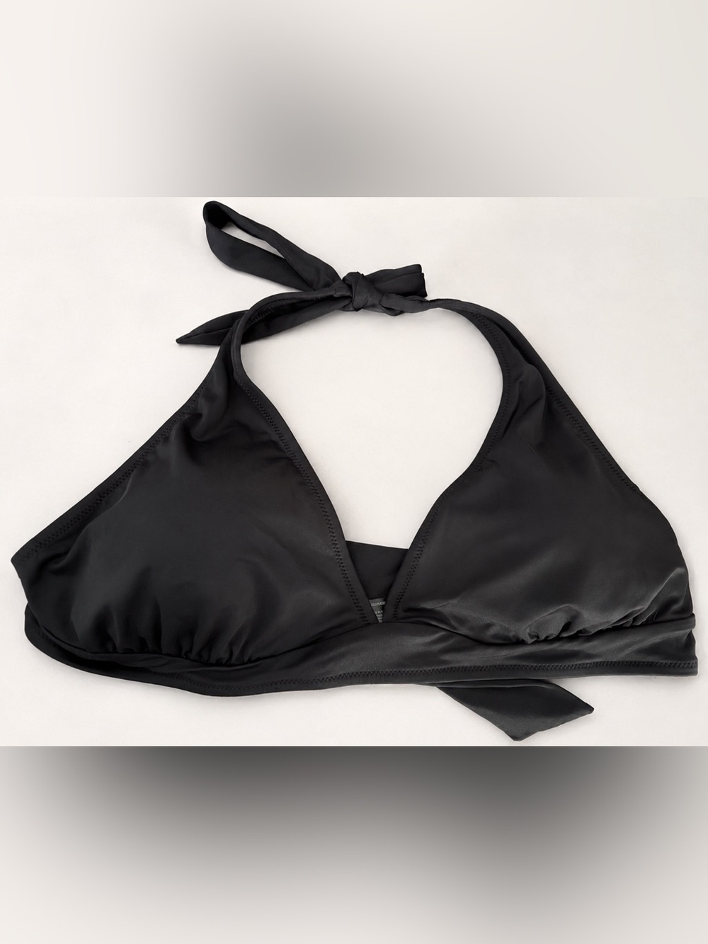 Amazon Essentials Black Halter Bikini Top